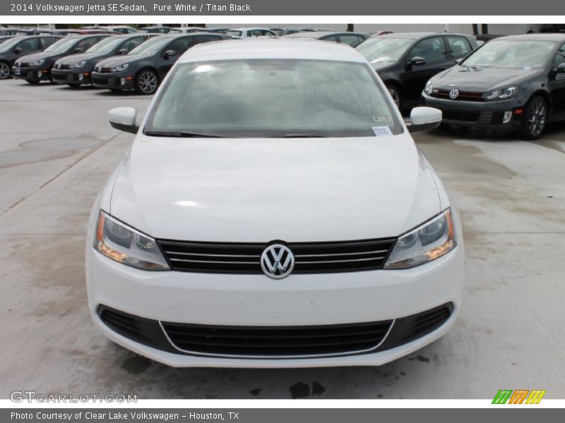 Pure White / Titan Black 2014 Volkswagen Jetta SE Sedan