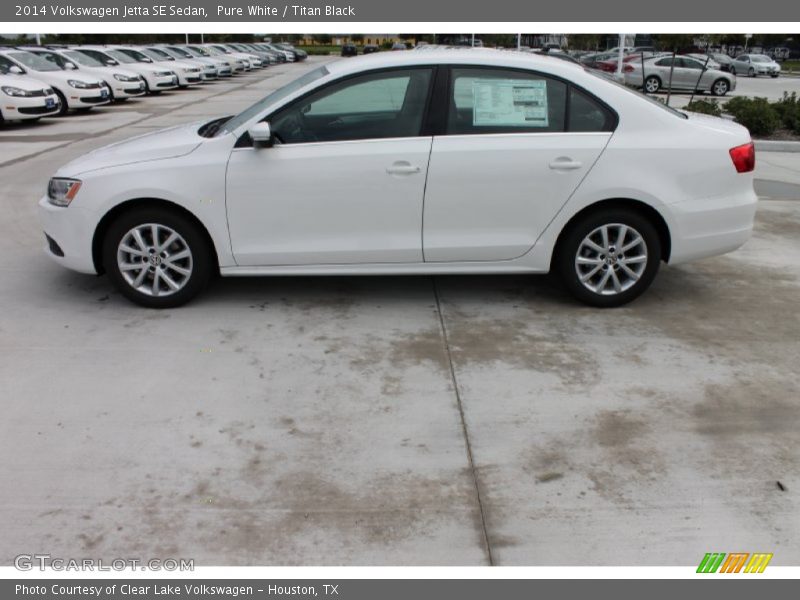 Pure White / Titan Black 2014 Volkswagen Jetta SE Sedan