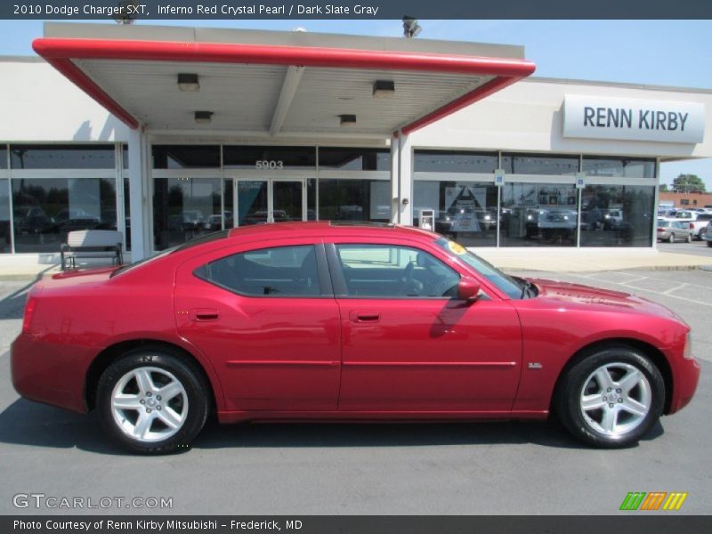 Inferno Red Crystal Pearl / Dark Slate Gray 2010 Dodge Charger SXT