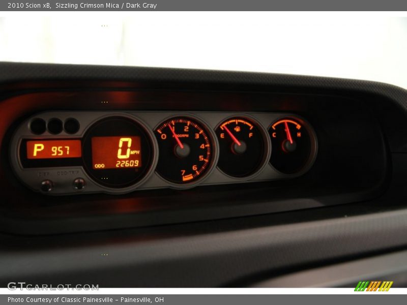 Sizzling Crimson Mica / Dark Gray 2010 Scion xB