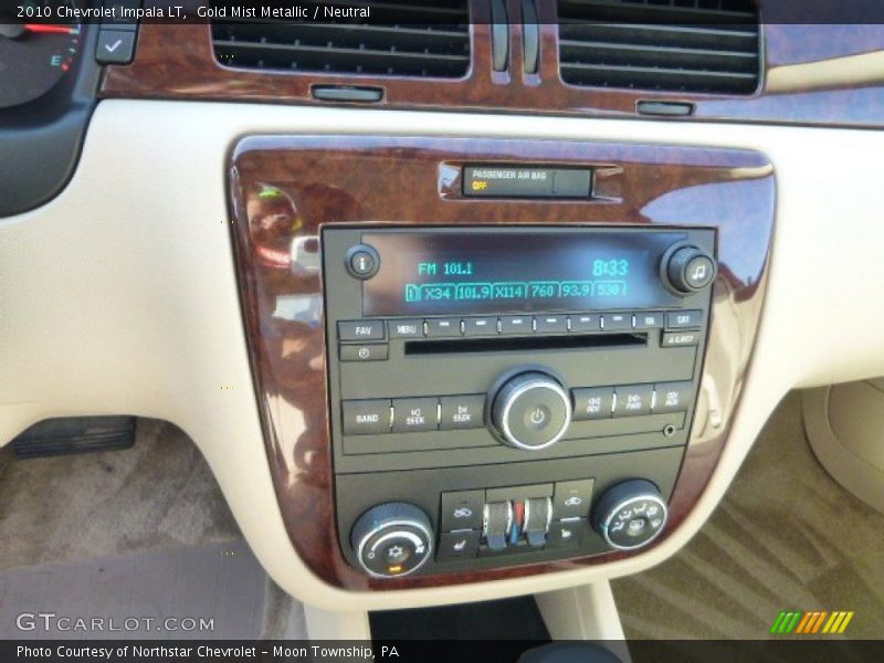 Gold Mist Metallic / Neutral 2010 Chevrolet Impala LT