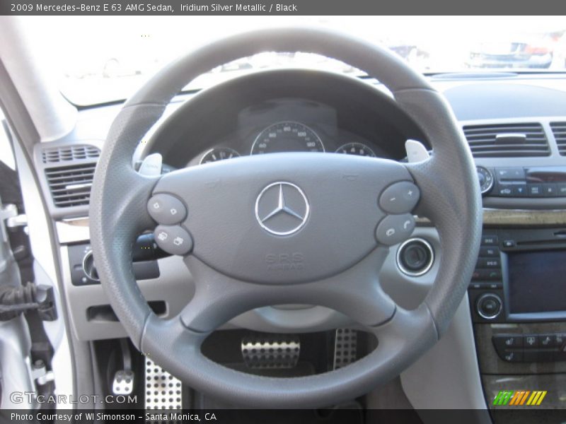 Iridium Silver Metallic / Black 2009 Mercedes-Benz E 63 AMG Sedan