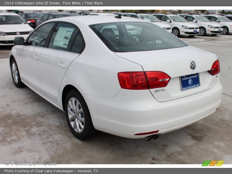 Pure White / Titan Black 2014 Volkswagen Jetta SE Sedan