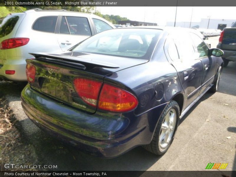 Midnight Blue Metallic / Pewter 2001 Oldsmobile Alero GL Sedan