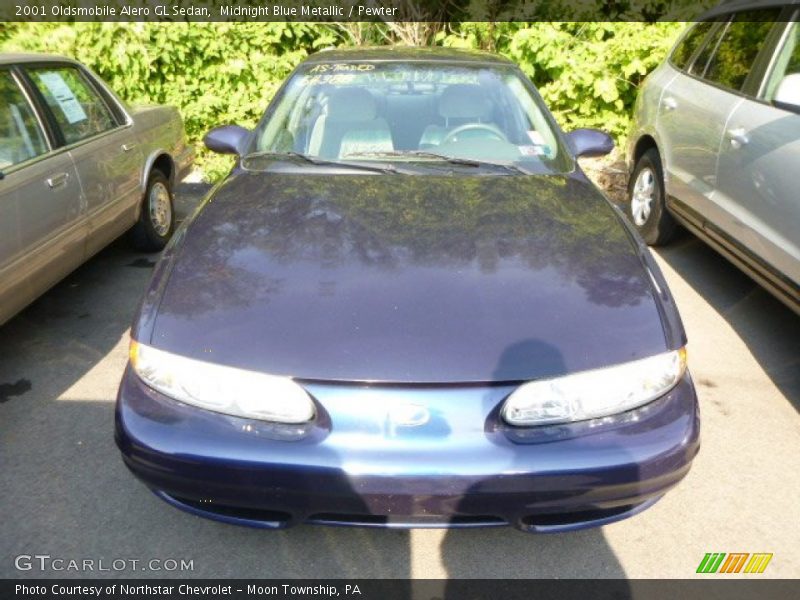 Midnight Blue Metallic / Pewter 2001 Oldsmobile Alero GL Sedan