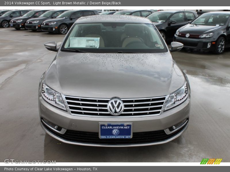 Light Brown Metallic / Desert Beige/Black 2014 Volkswagen CC Sport