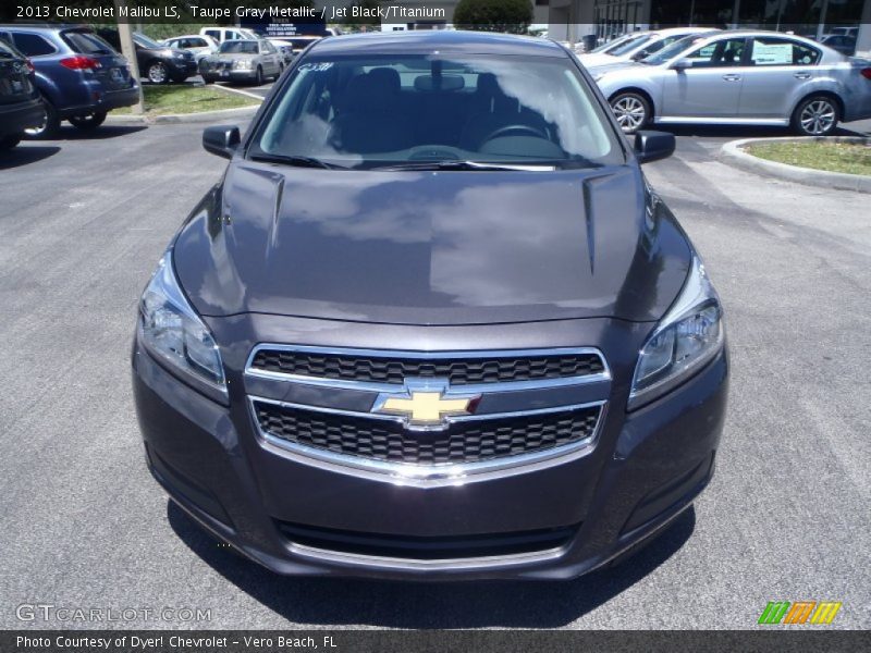 Taupe Gray Metallic / Jet Black/Titanium 2013 Chevrolet Malibu LS