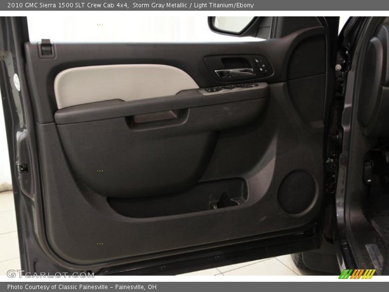 Storm Gray Metallic / Light Titanium/Ebony 2010 GMC Sierra 1500 SLT Crew Cab 4x4