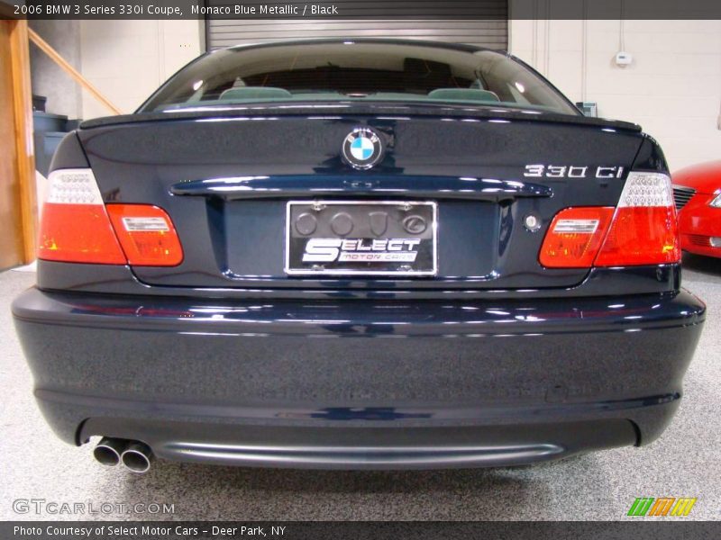 Monaco Blue Metallic / Black 2006 BMW 3 Series 330i Coupe