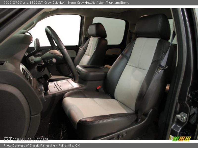 Storm Gray Metallic / Light Titanium/Ebony 2010 GMC Sierra 1500 SLT Crew Cab 4x4