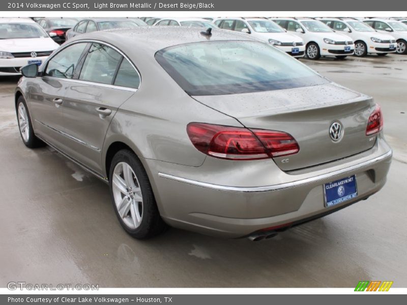 Light Brown Metallic / Desert Beige/Black 2014 Volkswagen CC Sport