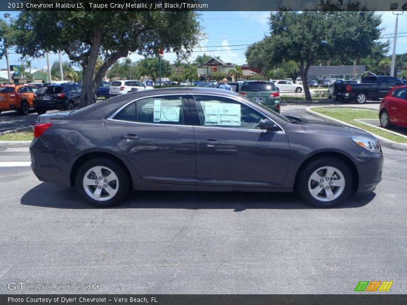 Taupe Gray Metallic / Jet Black/Titanium 2013 Chevrolet Malibu LS