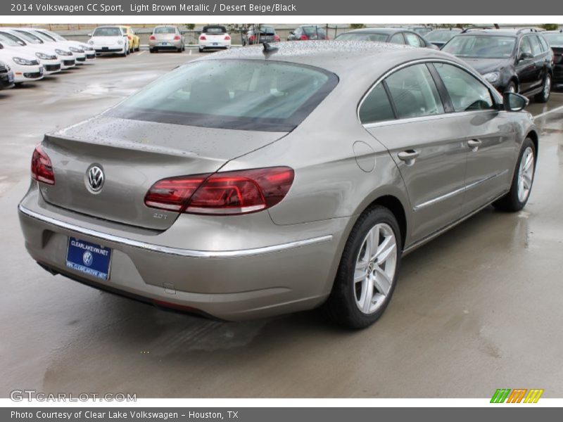 Light Brown Metallic / Desert Beige/Black 2014 Volkswagen CC Sport