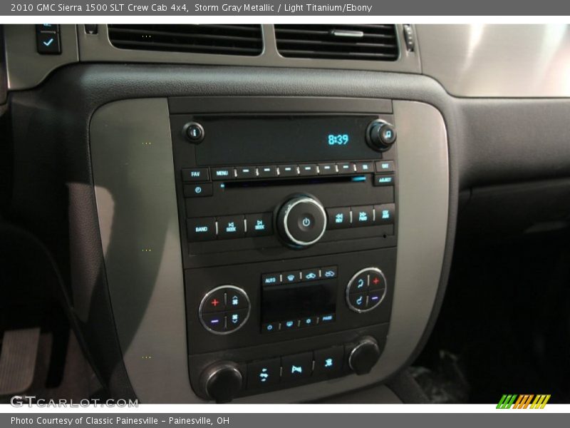 Storm Gray Metallic / Light Titanium/Ebony 2010 GMC Sierra 1500 SLT Crew Cab 4x4