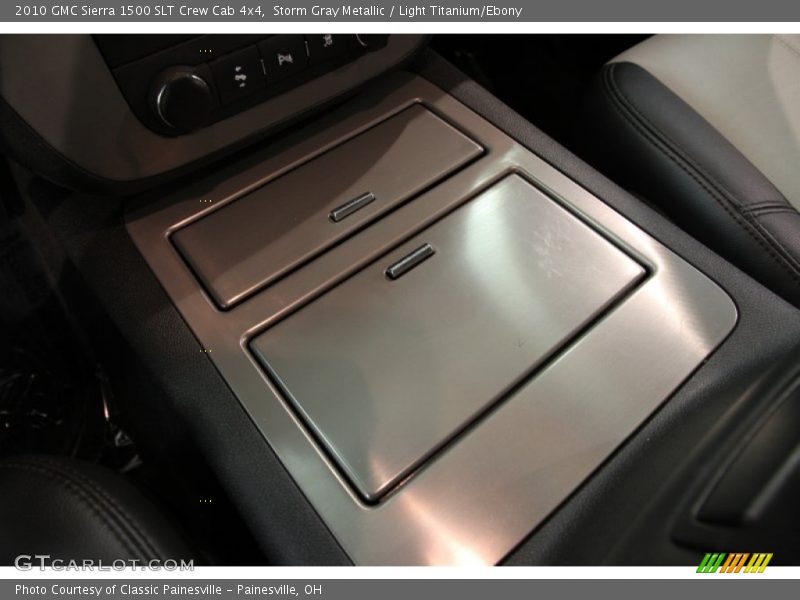 Storm Gray Metallic / Light Titanium/Ebony 2010 GMC Sierra 1500 SLT Crew Cab 4x4