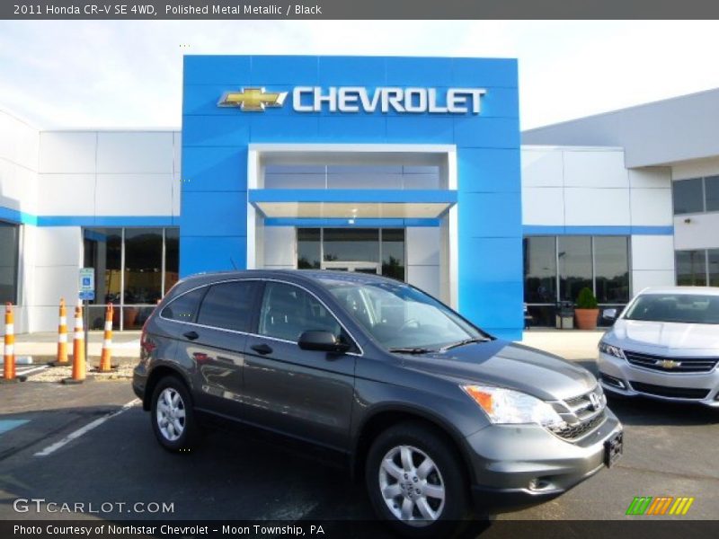 Polished Metal Metallic / Black 2011 Honda CR-V SE 4WD
