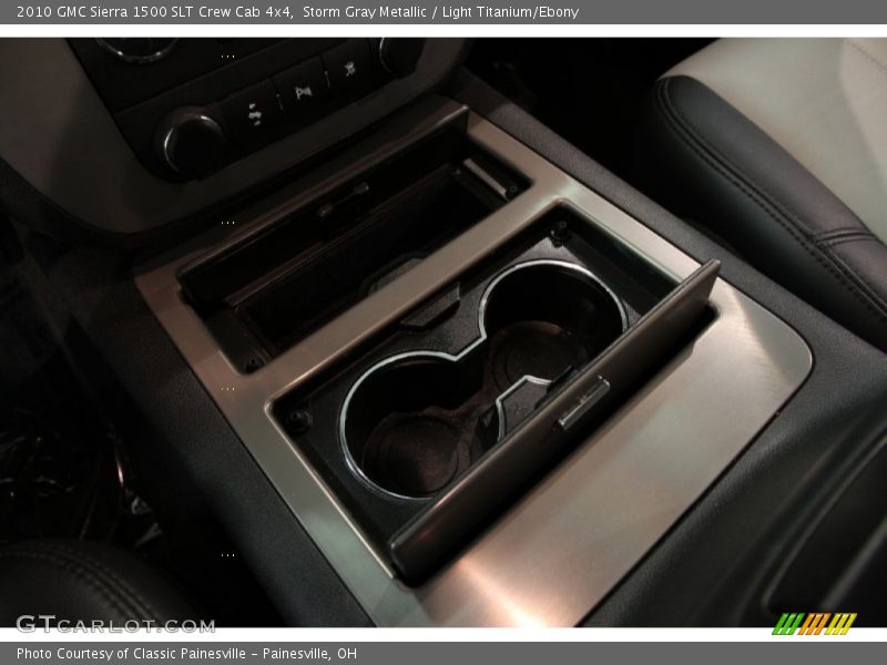 Storm Gray Metallic / Light Titanium/Ebony 2010 GMC Sierra 1500 SLT Crew Cab 4x4