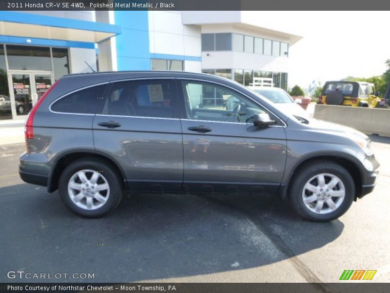 Polished Metal Metallic / Black 2011 Honda CR-V SE 4WD