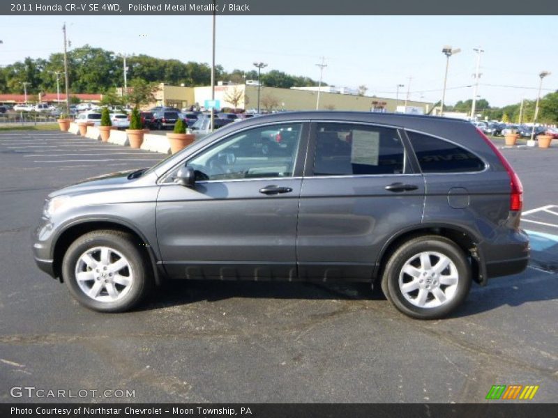 Polished Metal Metallic / Black 2011 Honda CR-V SE 4WD