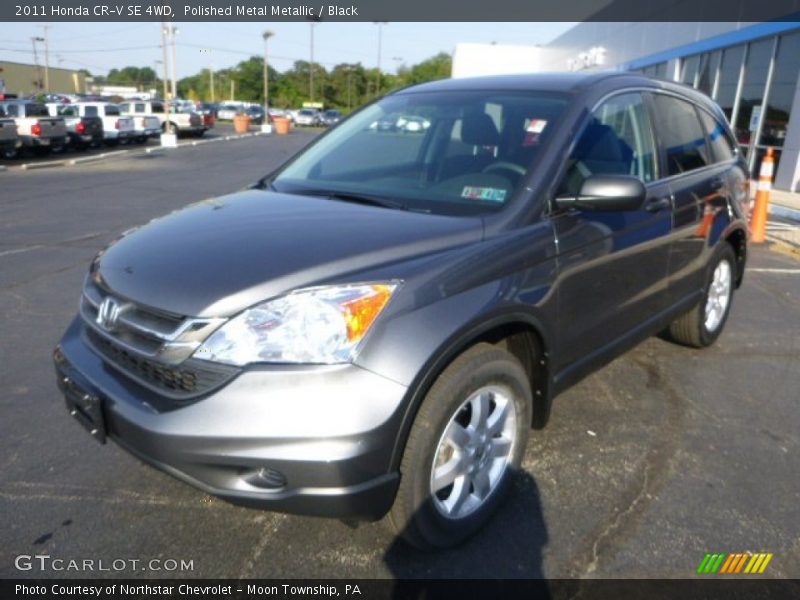 Polished Metal Metallic / Black 2011 Honda CR-V SE 4WD