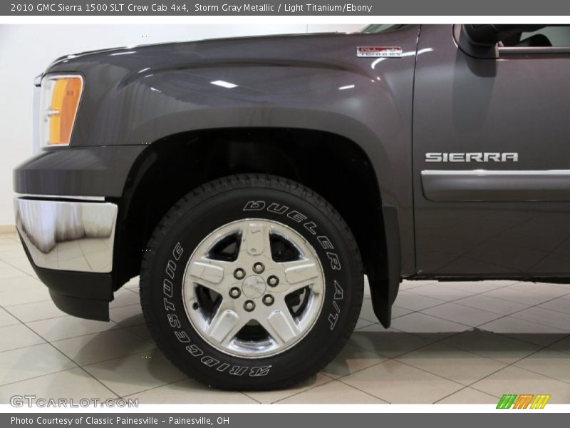 Storm Gray Metallic / Light Titanium/Ebony 2010 GMC Sierra 1500 SLT Crew Cab 4x4