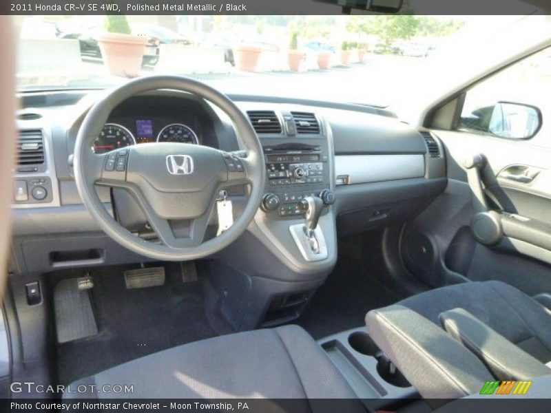Polished Metal Metallic / Black 2011 Honda CR-V SE 4WD