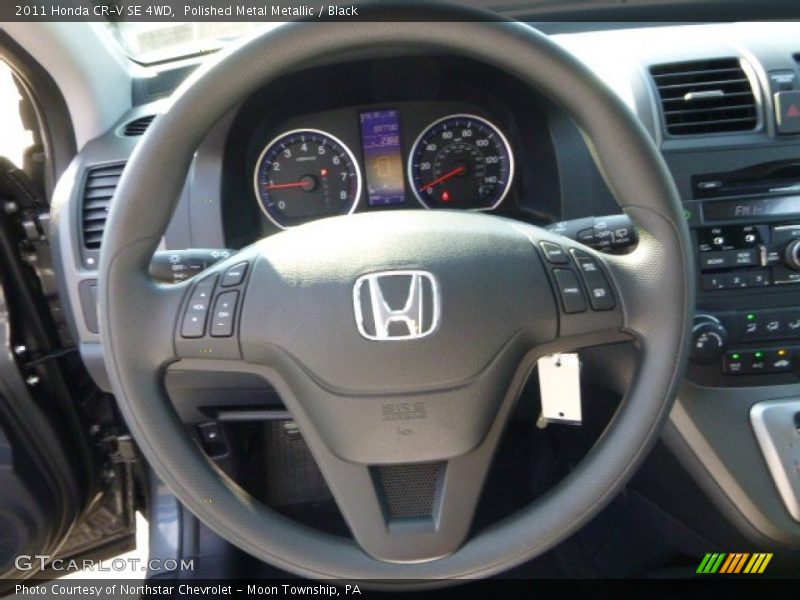 Polished Metal Metallic / Black 2011 Honda CR-V SE 4WD