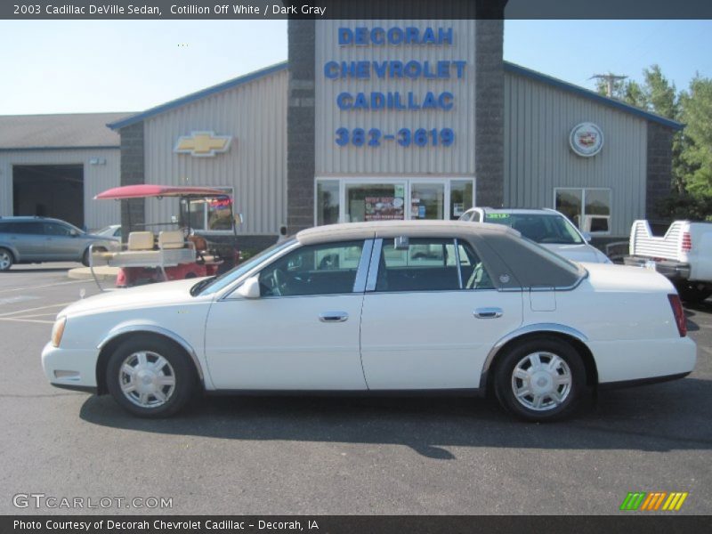 Cotillion Off White / Dark Gray 2003 Cadillac DeVille Sedan
