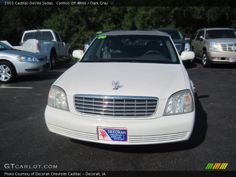 Cotillion Off White / Dark Gray 2003 Cadillac DeVille Sedan