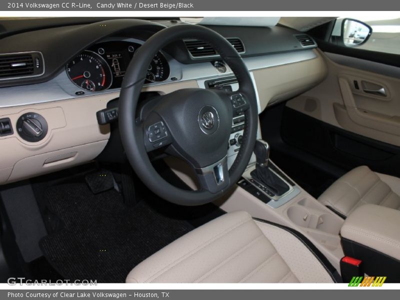  2014 CC R-Line Desert Beige/Black Interior