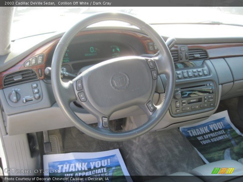Cotillion Off White / Dark Gray 2003 Cadillac DeVille Sedan