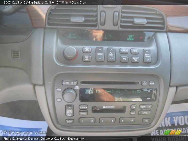 Cotillion Off White / Dark Gray 2003 Cadillac DeVille Sedan