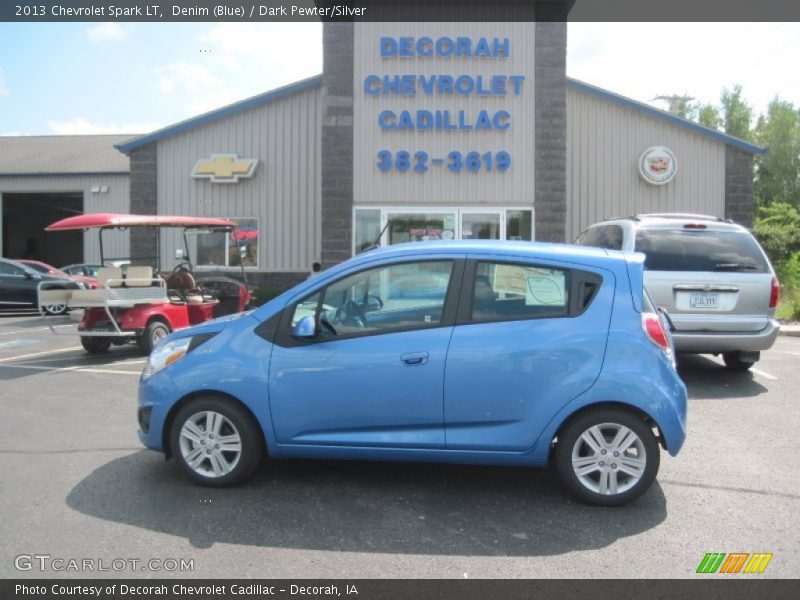 Denim (Blue) / Dark Pewter/Silver 2013 Chevrolet Spark LT