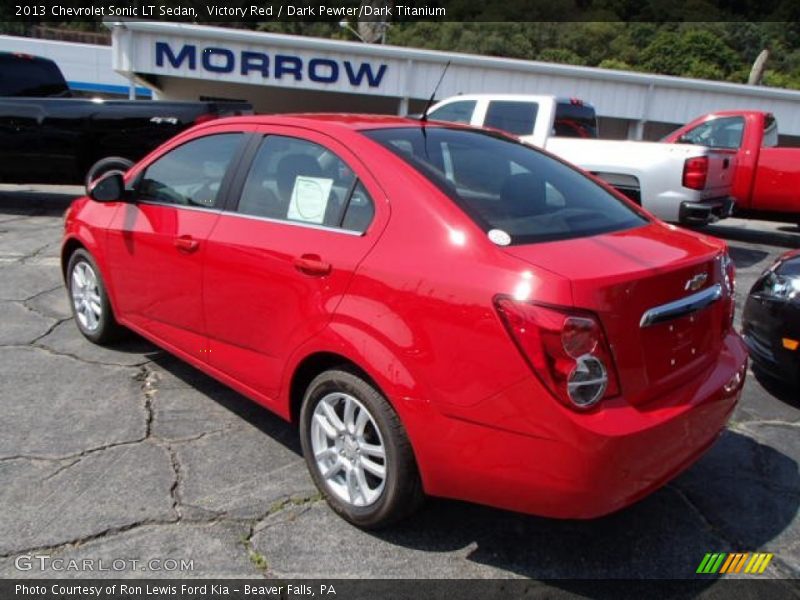Victory Red / Dark Pewter/Dark Titanium 2013 Chevrolet Sonic LT Sedan