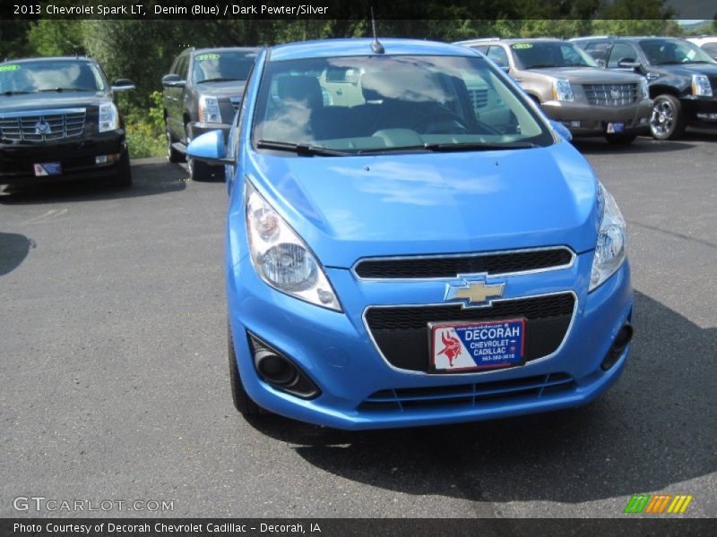 Denim (Blue) / Dark Pewter/Silver 2013 Chevrolet Spark LT