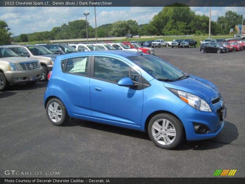 Denim (Blue) / Dark Pewter/Silver 2013 Chevrolet Spark LT