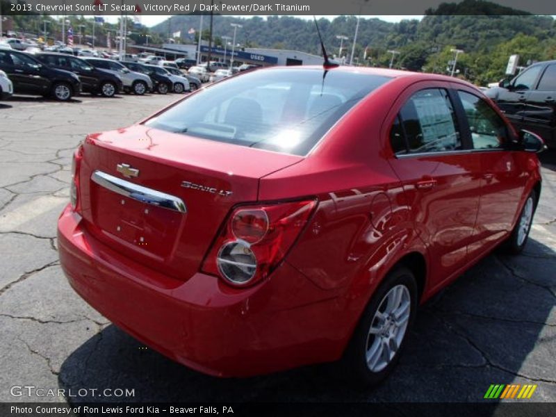 Victory Red / Dark Pewter/Dark Titanium 2013 Chevrolet Sonic LT Sedan