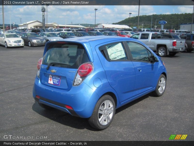 Denim (Blue) / Dark Pewter/Silver 2013 Chevrolet Spark LT