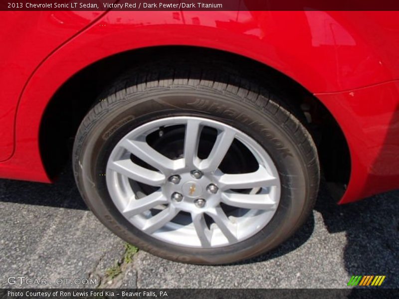 Victory Red / Dark Pewter/Dark Titanium 2013 Chevrolet Sonic LT Sedan