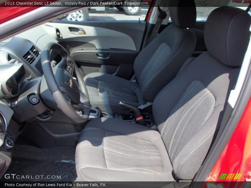 Victory Red / Dark Pewter/Dark Titanium 2013 Chevrolet Sonic LT Sedan