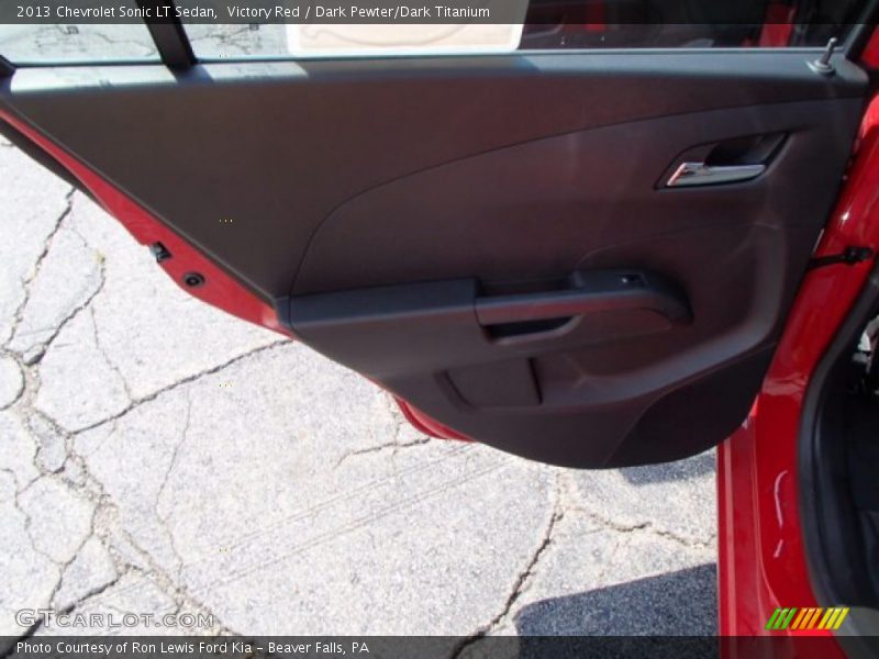 Victory Red / Dark Pewter/Dark Titanium 2013 Chevrolet Sonic LT Sedan