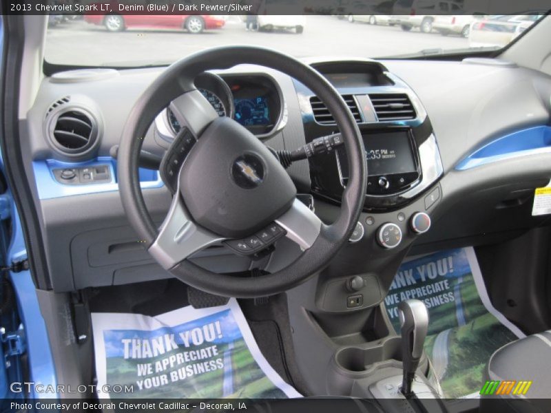 Denim (Blue) / Dark Pewter/Silver 2013 Chevrolet Spark LT