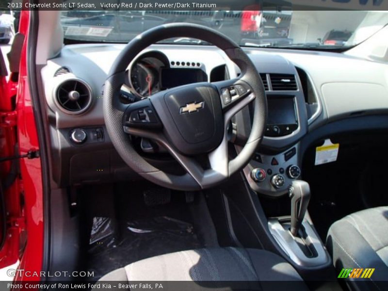 Victory Red / Dark Pewter/Dark Titanium 2013 Chevrolet Sonic LT Sedan