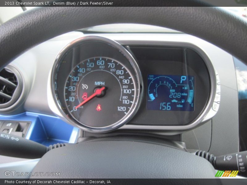 Denim (Blue) / Dark Pewter/Silver 2013 Chevrolet Spark LT