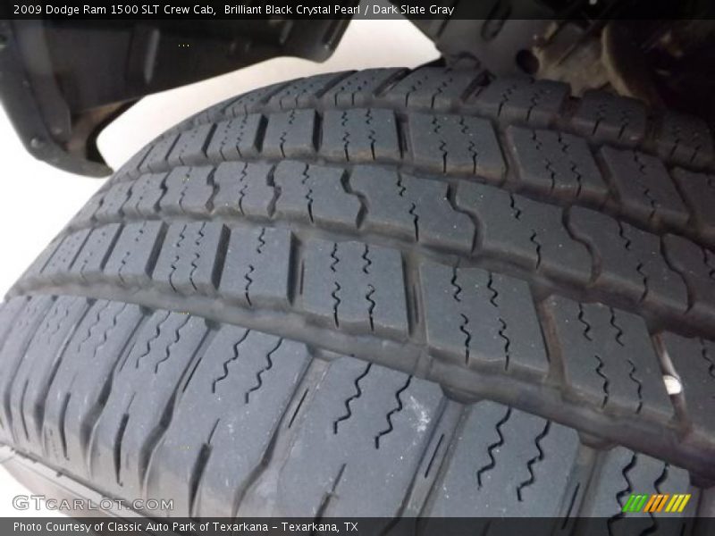 Brilliant Black Crystal Pearl / Dark Slate Gray 2009 Dodge Ram 1500 SLT Crew Cab
