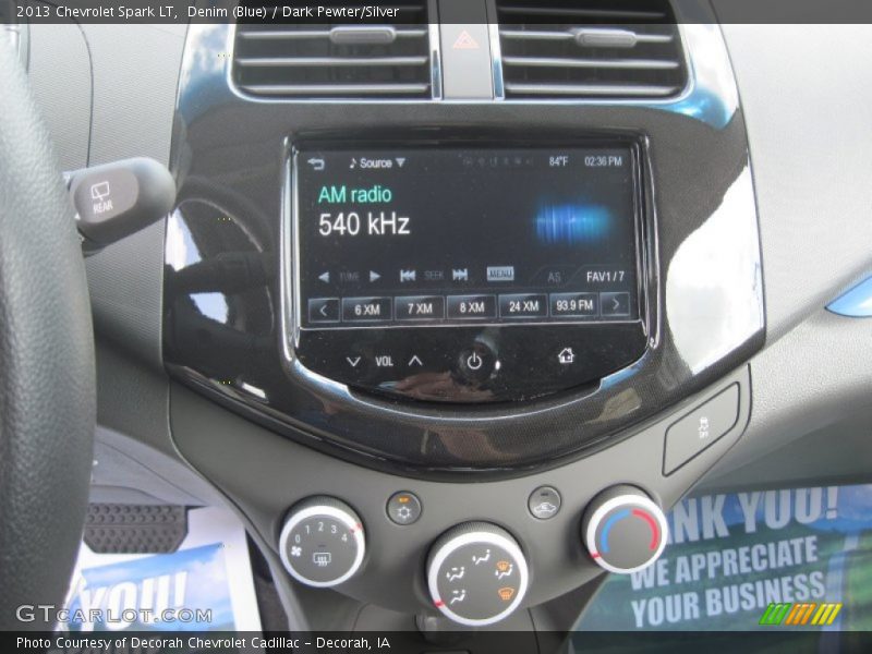 Denim (Blue) / Dark Pewter/Silver 2013 Chevrolet Spark LT