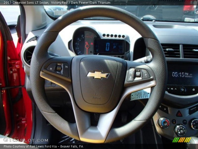Victory Red / Dark Pewter/Dark Titanium 2013 Chevrolet Sonic LT Sedan