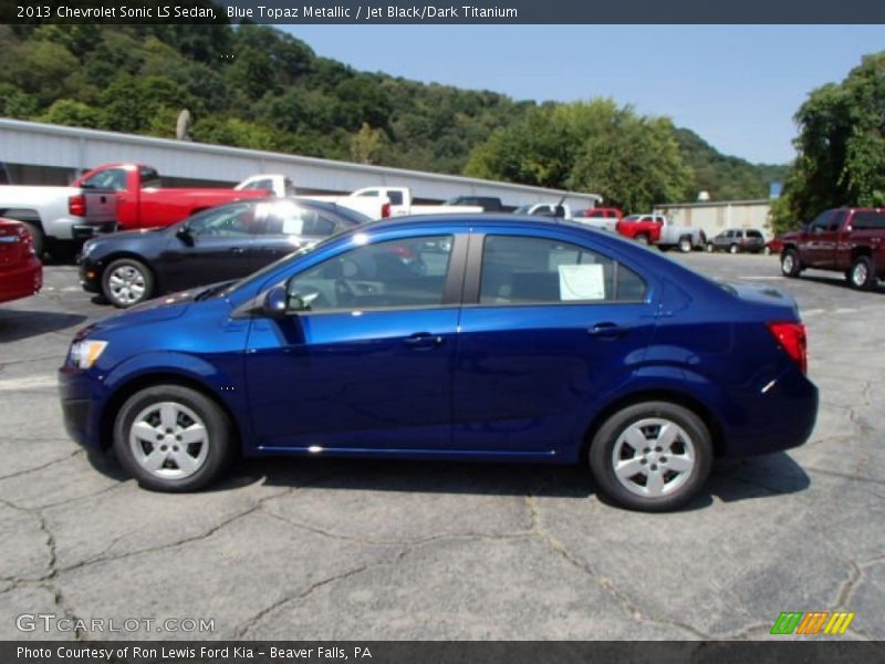 Blue Topaz Metallic / Jet Black/Dark Titanium 2013 Chevrolet Sonic LS Sedan