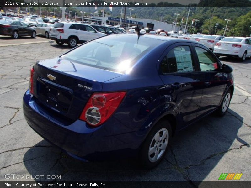 Blue Topaz Metallic / Jet Black/Dark Titanium 2013 Chevrolet Sonic LS Sedan