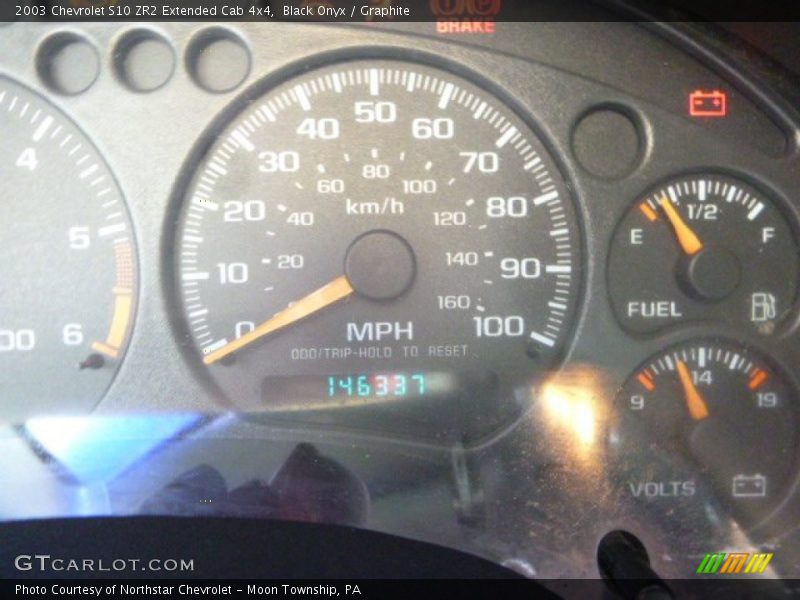 Black Onyx / Graphite 2003 Chevrolet S10 ZR2 Extended Cab 4x4